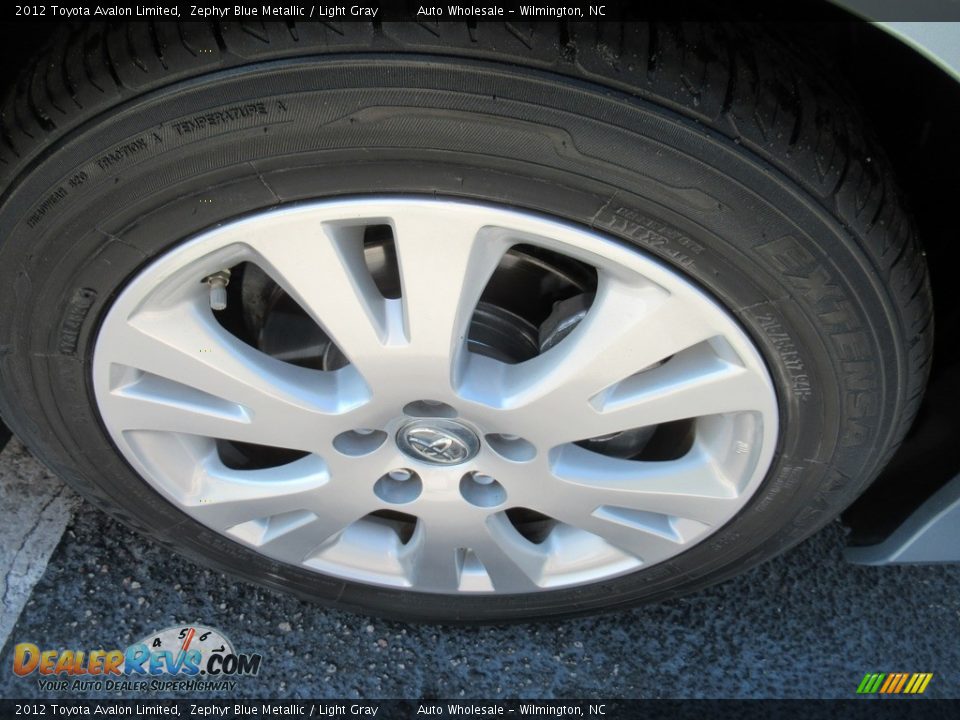 2012 Toyota Avalon Limited Zephyr Blue Metallic / Light Gray Photo #7