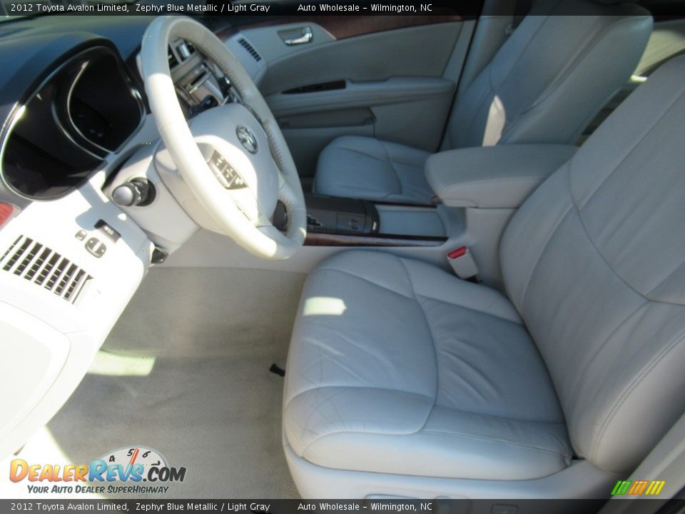 2012 Toyota Avalon Limited Zephyr Blue Metallic / Light Gray Photo #10