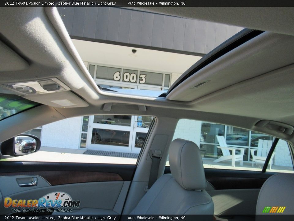 2012 Toyota Avalon Limited Zephyr Blue Metallic / Light Gray Photo #11