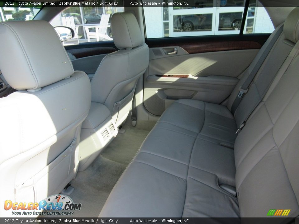 2012 Toyota Avalon Limited Zephyr Blue Metallic / Light Gray Photo #12
