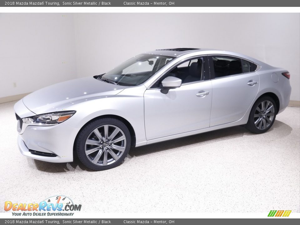 2018 Mazda Mazda6 Touring Sonic Silver Metallic / Black Photo #3