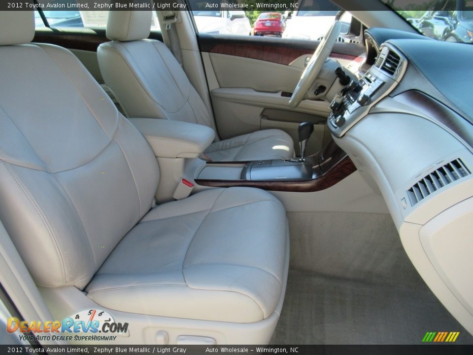 2012 Toyota Avalon Limited Zephyr Blue Metallic / Light Gray Photo #13