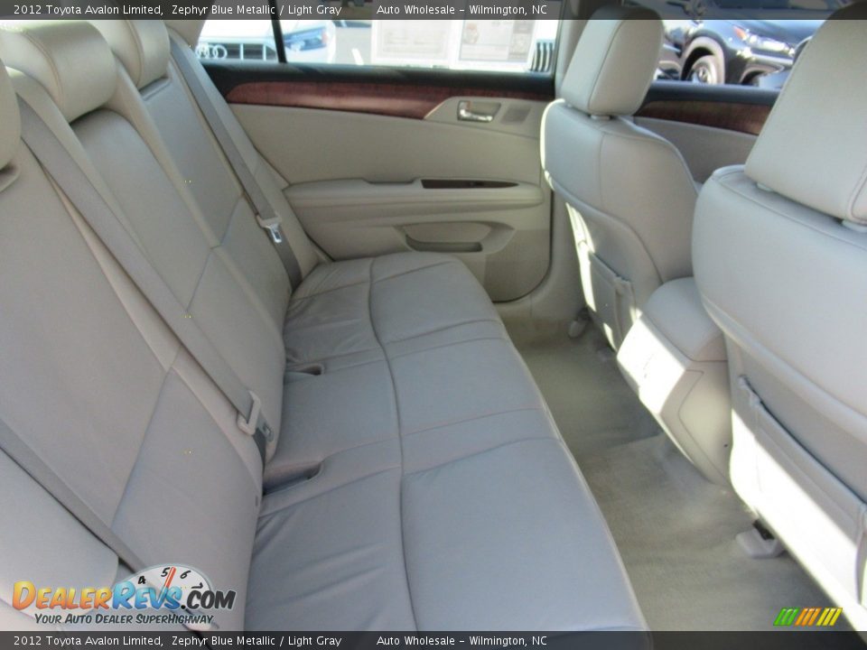 2012 Toyota Avalon Limited Zephyr Blue Metallic / Light Gray Photo #14
