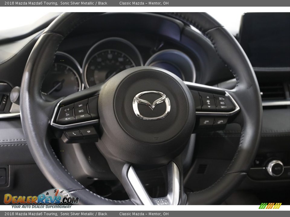 2018 Mazda Mazda6 Touring Sonic Silver Metallic / Black Photo #7