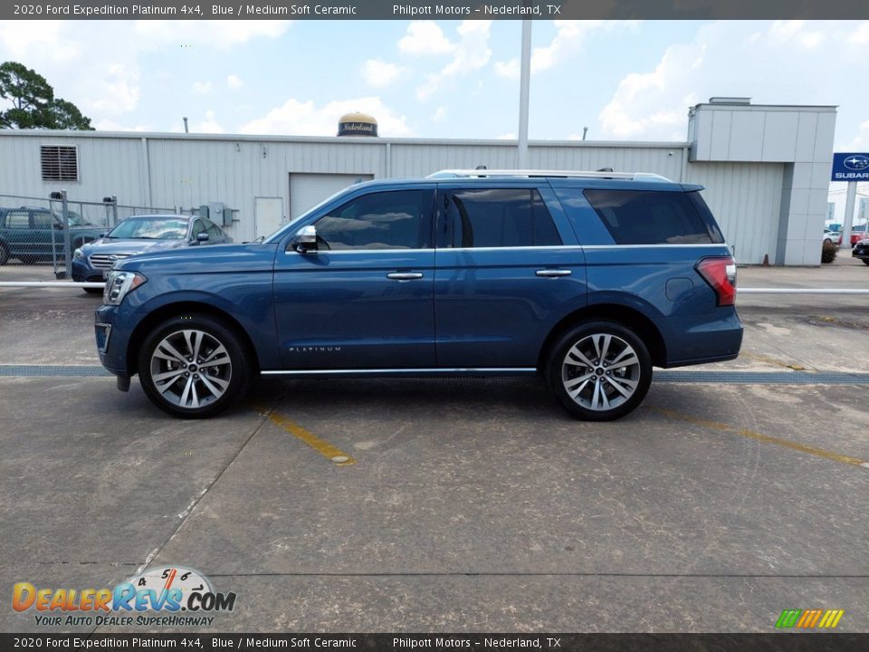 Blue 2020 Ford Expedition Platinum 4x4 Photo #4