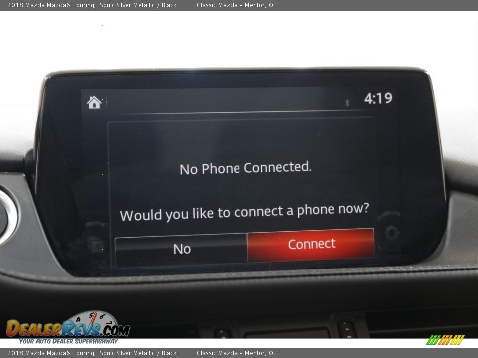 2018 Mazda Mazda6 Touring Sonic Silver Metallic / Black Photo #11