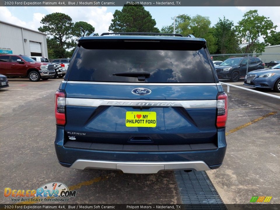2020 Ford Expedition Platinum 4x4 Blue / Medium Soft Ceramic Photo #6