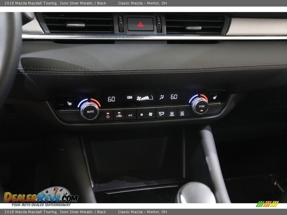 2018 Mazda Mazda6 Touring Sonic Silver Metallic / Black Photo #12
