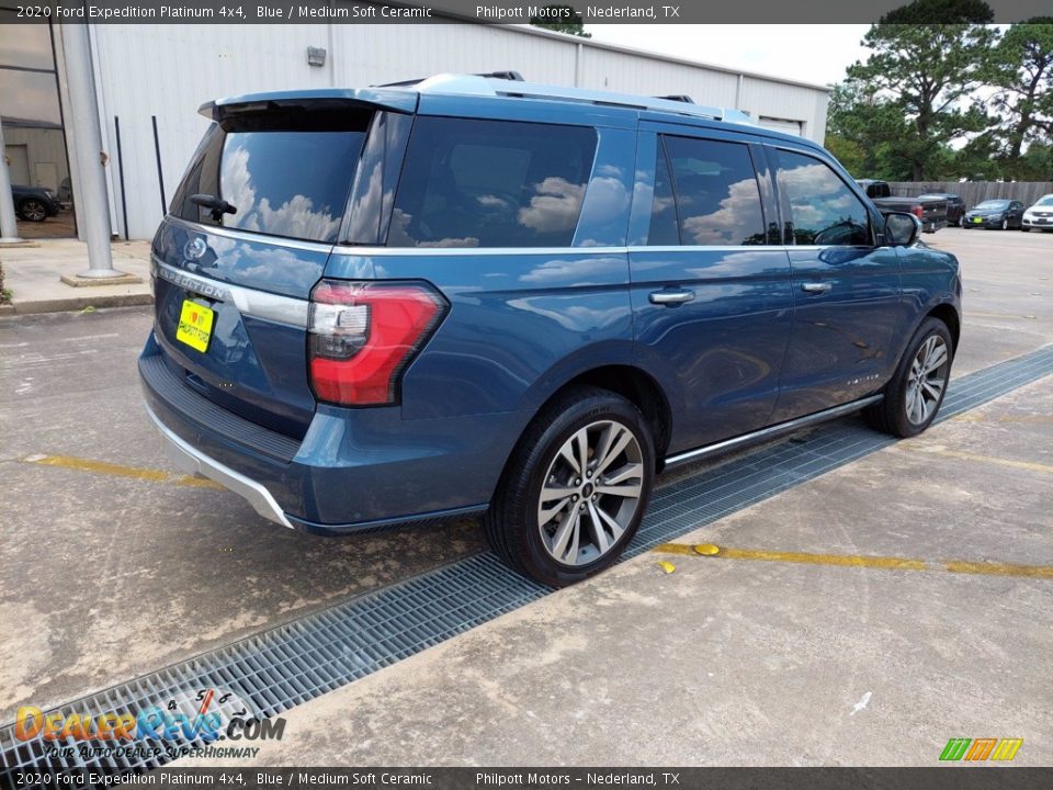 2020 Ford Expedition Platinum 4x4 Blue / Medium Soft Ceramic Photo #7