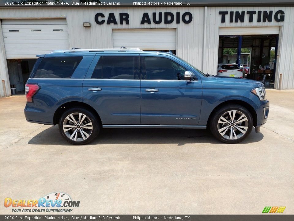 2020 Ford Expedition Platinum 4x4 Blue / Medium Soft Ceramic Photo #8