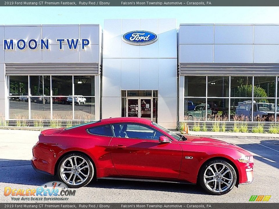 2019 Ford Mustang GT Premium Fastback Ruby Red / Ebony Photo #1