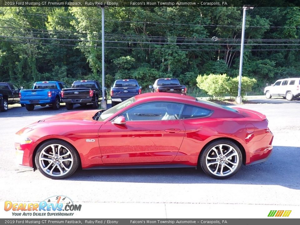 2019 Ford Mustang GT Premium Fastback Ruby Red / Ebony Photo #5