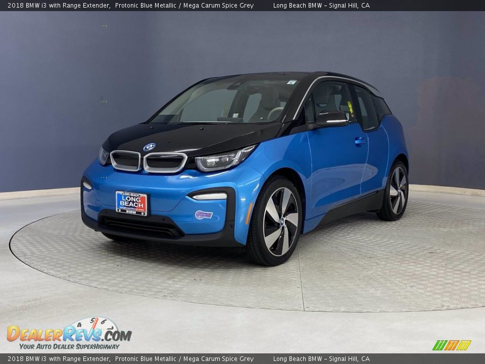 2018 BMW i3 with Range Extender Protonic Blue Metallic / Mega Carum Spice Grey Photo #3