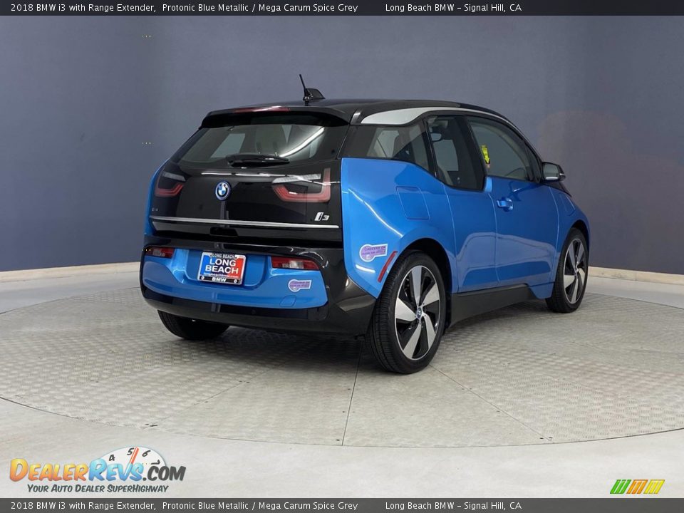 2018 BMW i3 with Range Extender Protonic Blue Metallic / Mega Carum Spice Grey Photo #5