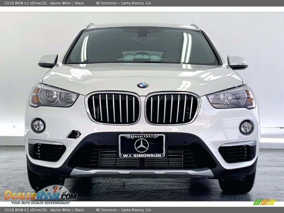 2018 BMW X1 sDrive28i Alpine White / Black Photo #2