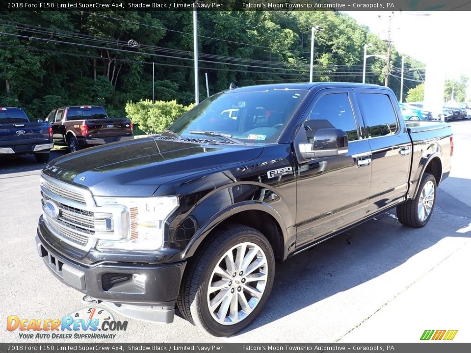 2018 Ford F150 Limited SuperCrew 4x4 Shadow Black / Limited Navy Pier Photo #5