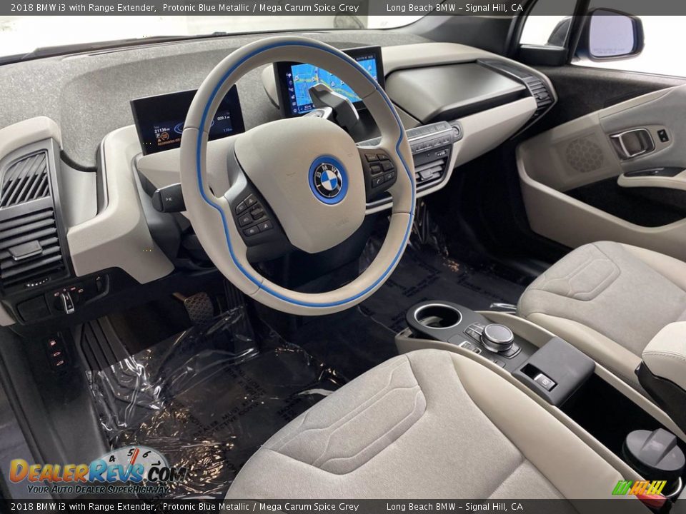 2018 BMW i3 with Range Extender Protonic Blue Metallic / Mega Carum Spice Grey Photo #16