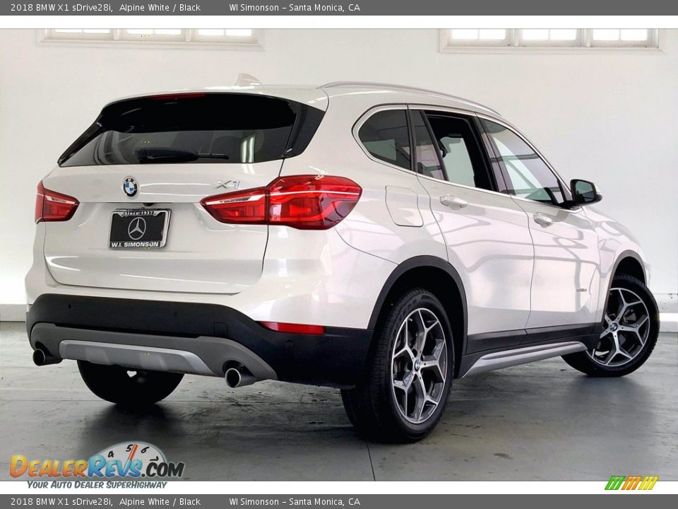 2018 BMW X1 sDrive28i Alpine White / Black Photo #13