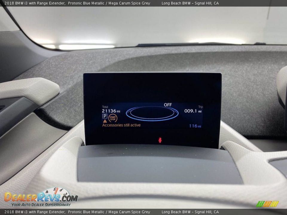 2018 BMW i3 with Range Extender Protonic Blue Metallic / Mega Carum Spice Grey Photo #21