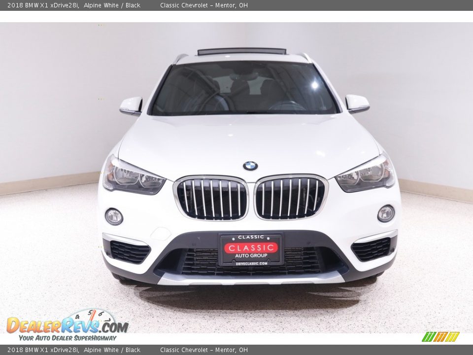 2018 BMW X1 xDrive28i Alpine White / Black Photo #2