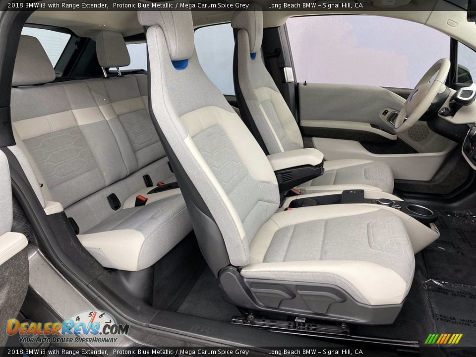 2018 BMW i3 with Range Extender Protonic Blue Metallic / Mega Carum Spice Grey Photo #36