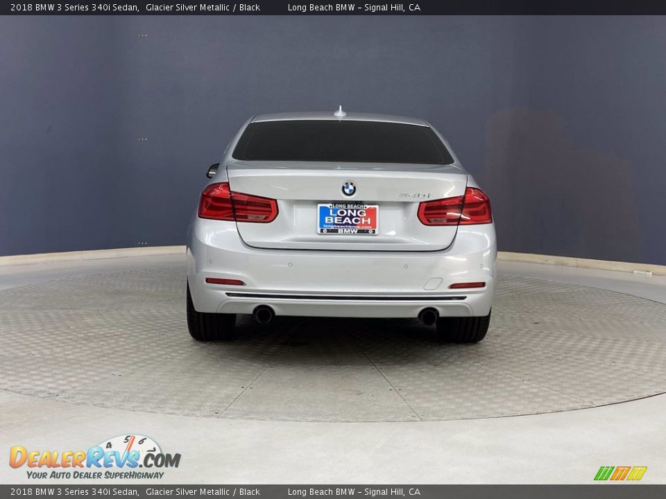 2018 BMW 3 Series 340i Sedan Glacier Silver Metallic / Black Photo #4