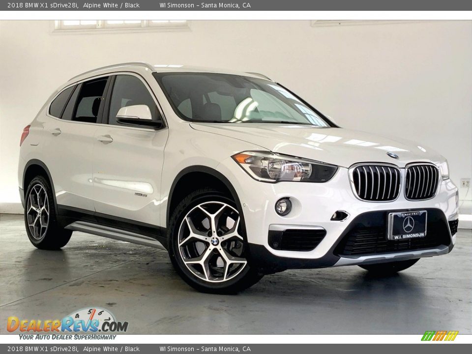 2018 BMW X1 sDrive28i Alpine White / Black Photo #34