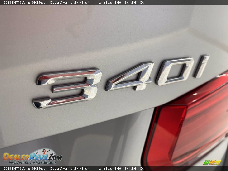 2018 BMW 3 Series 340i Sedan Glacier Silver Metallic / Black Photo #11