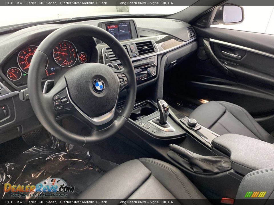 2018 BMW 3 Series 340i Sedan Glacier Silver Metallic / Black Photo #16