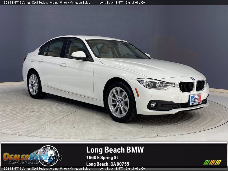 2018 BMW 3 Series 320i Sedan Alpine White / Venetian Beige Photo #1