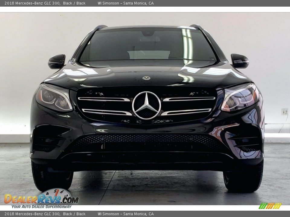 2018 Mercedes-Benz GLC 300 Black / Black Photo #2