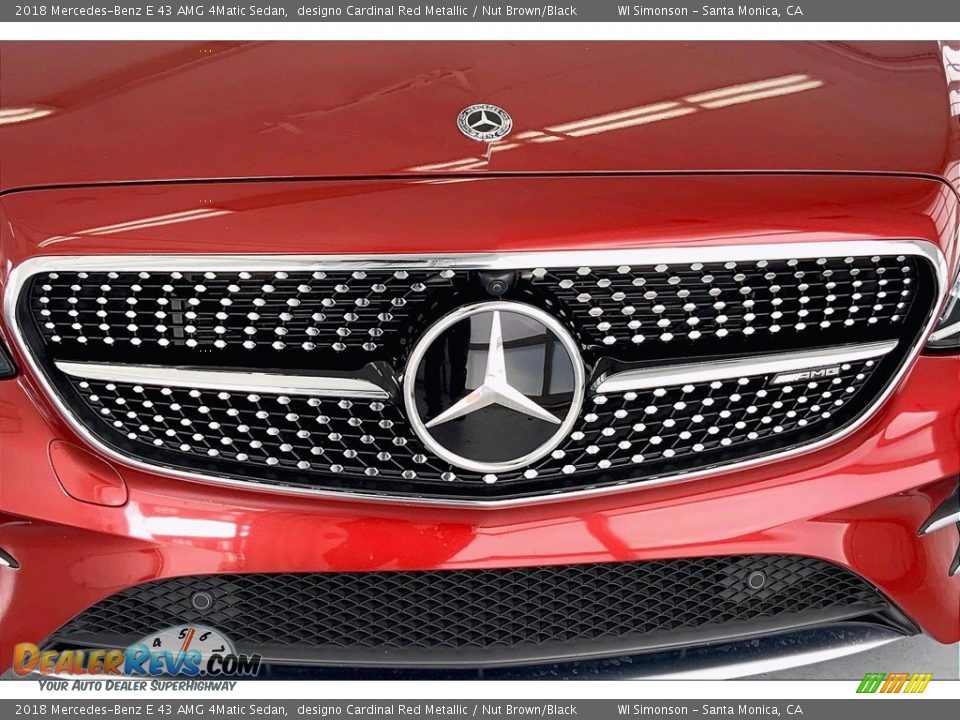 2018 Mercedes-Benz E 43 AMG 4Matic Sedan designo Cardinal Red Metallic / Nut Brown/Black Photo #30