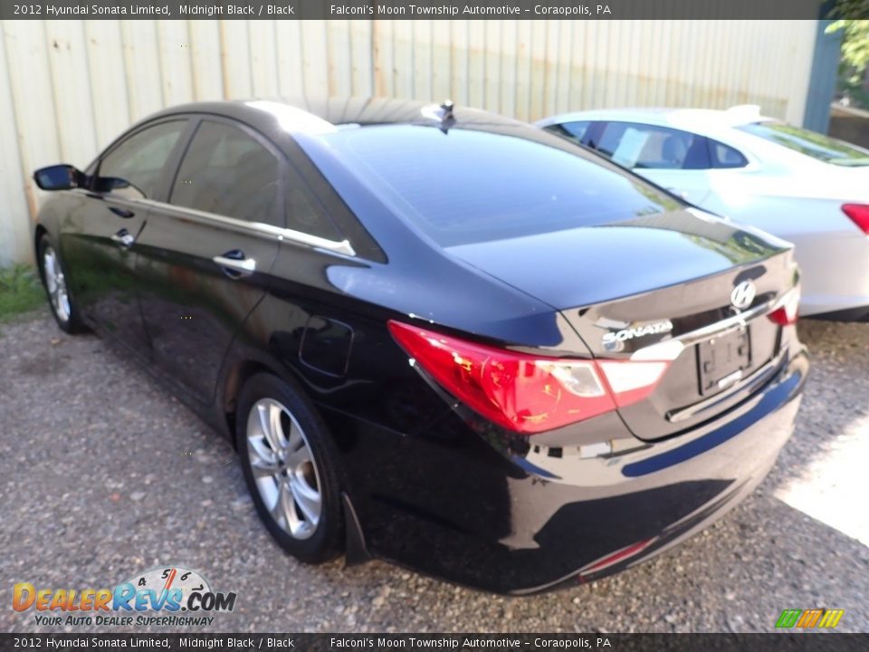 2012 Hyundai Sonata Limited Midnight Black / Black Photo #2