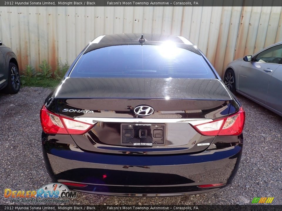 2012 Hyundai Sonata Limited Midnight Black / Black Photo #3