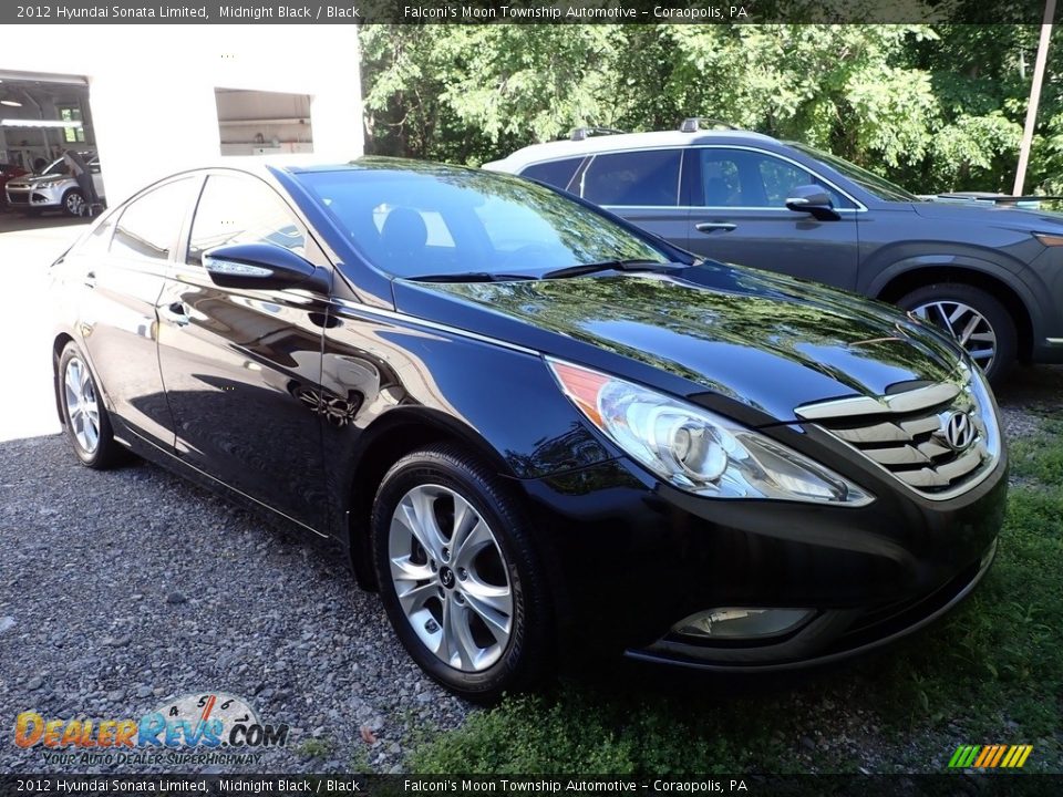 2012 Hyundai Sonata Limited Midnight Black / Black Photo #4