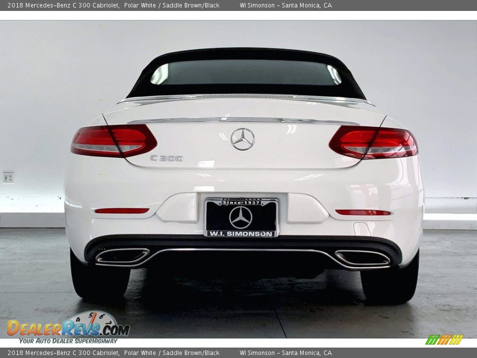 2018 Mercedes-Benz C 300 Cabriolet Polar White / Saddle Brown/Black Photo #3