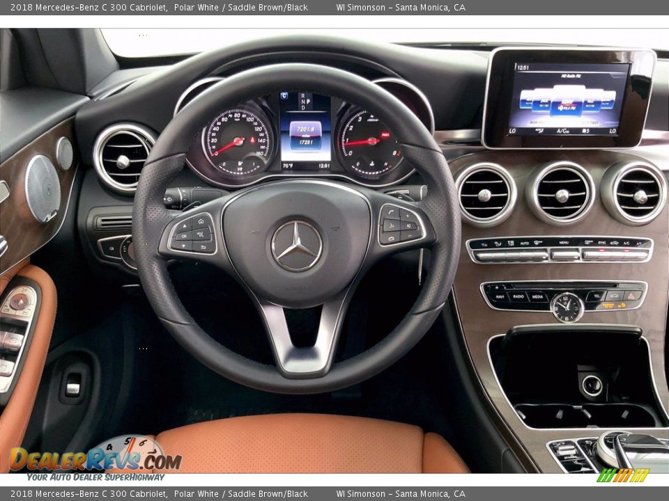 Dashboard of 2018 Mercedes-Benz C 300 Cabriolet Photo #4