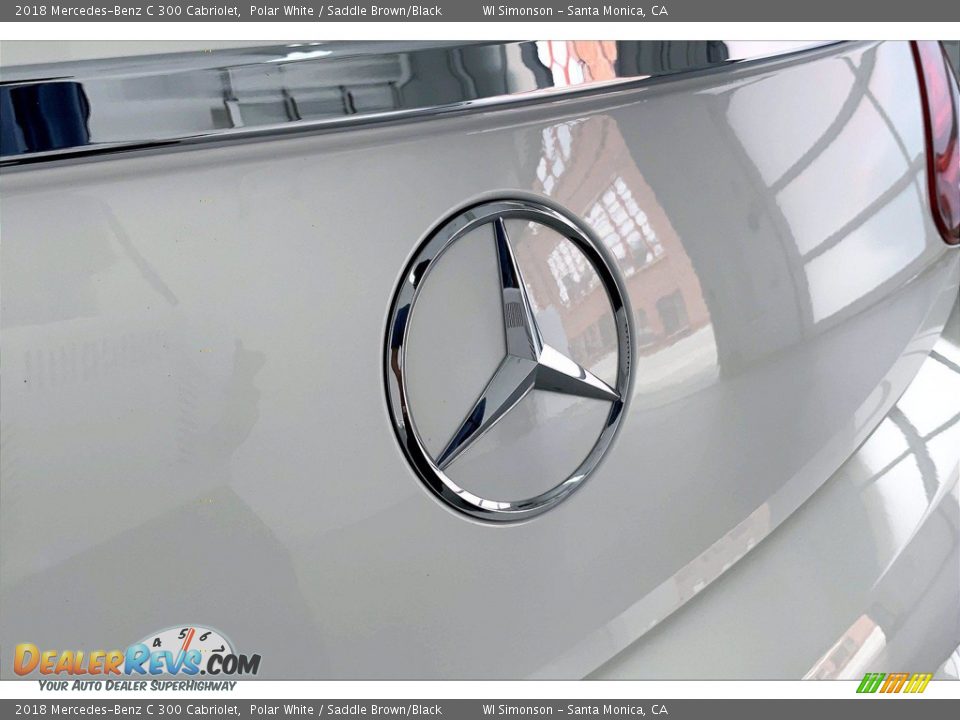 2018 Mercedes-Benz C 300 Cabriolet Polar White / Saddle Brown/Black Photo #7