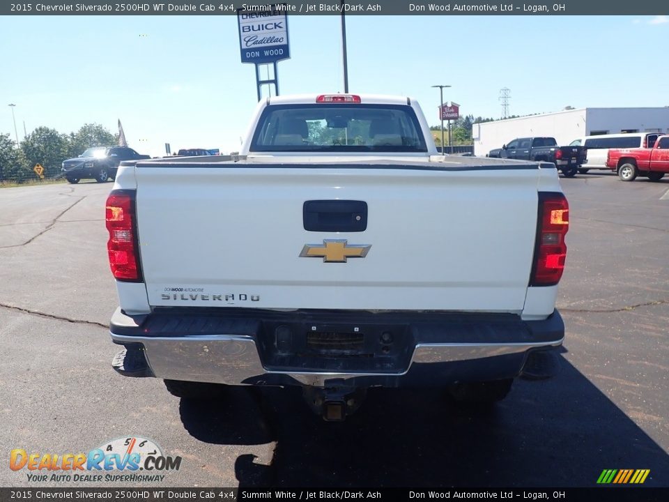 2015 Chevrolet Silverado 2500HD WT Double Cab 4x4 Summit White / Jet Black/Dark Ash Photo #9