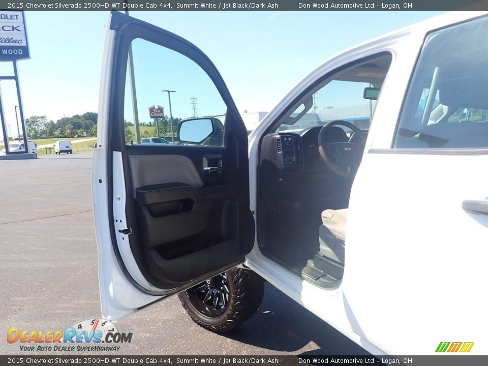 2015 Chevrolet Silverado 2500HD WT Double Cab 4x4 Summit White / Jet Black/Dark Ash Photo #14