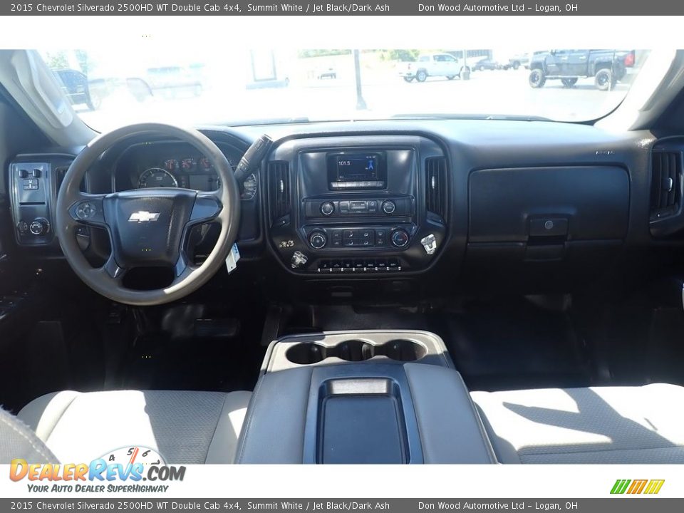 2015 Chevrolet Silverado 2500HD WT Double Cab 4x4 Summit White / Jet Black/Dark Ash Photo #18