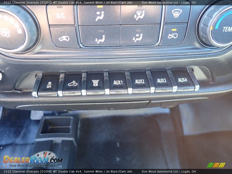 2015 Chevrolet Silverado 2500HD WT Double Cab 4x4 Summit White / Jet Black/Dark Ash Photo #25