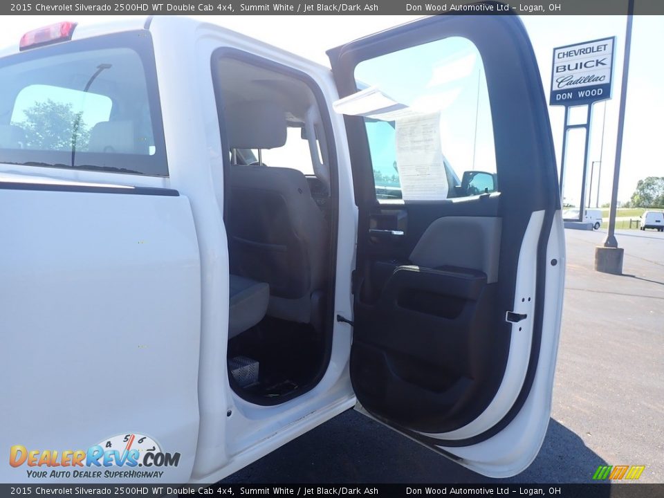 2015 Chevrolet Silverado 2500HD WT Double Cab 4x4 Summit White / Jet Black/Dark Ash Photo #30