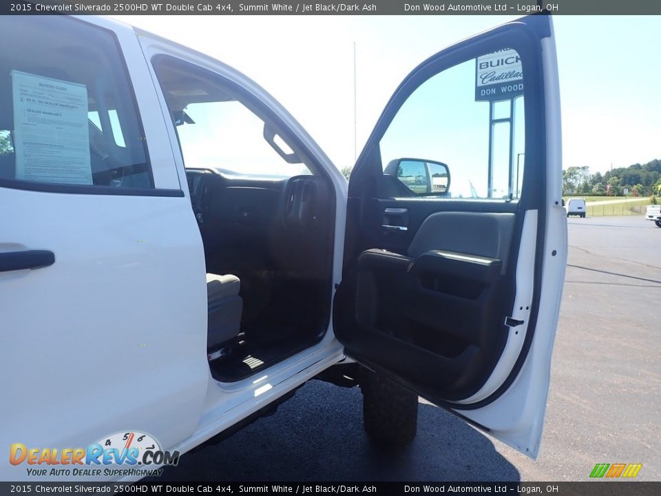 2015 Chevrolet Silverado 2500HD WT Double Cab 4x4 Summit White / Jet Black/Dark Ash Photo #32