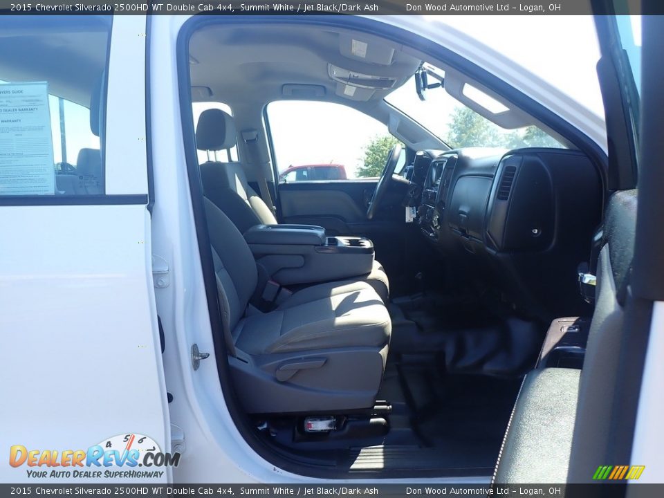 2015 Chevrolet Silverado 2500HD WT Double Cab 4x4 Summit White / Jet Black/Dark Ash Photo #33