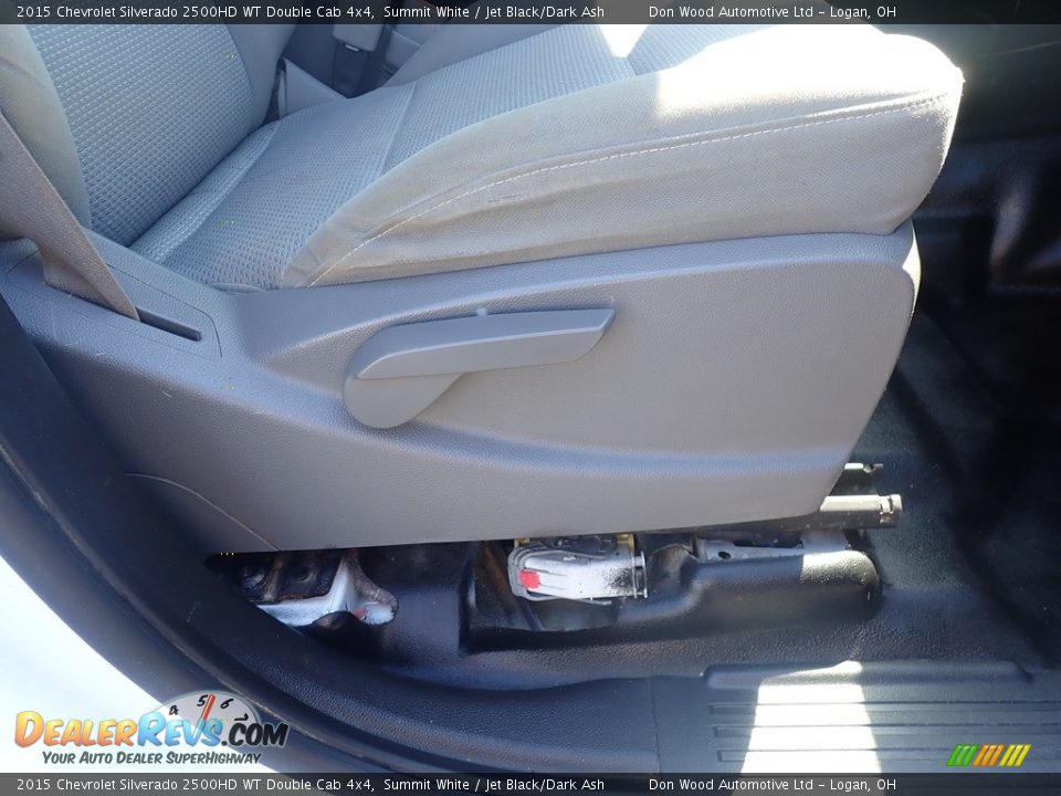 2015 Chevrolet Silverado 2500HD WT Double Cab 4x4 Summit White / Jet Black/Dark Ash Photo #34