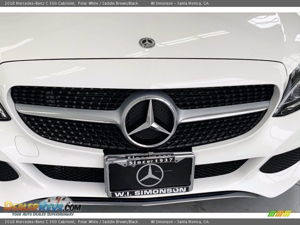 2018 Mercedes-Benz C 300 Cabriolet Polar White / Saddle Brown/Black Photo #30
