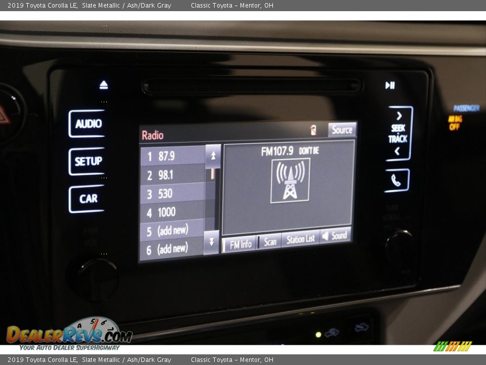 2019 Toyota Corolla LE Slate Metallic / Ash/Dark Gray Photo #10