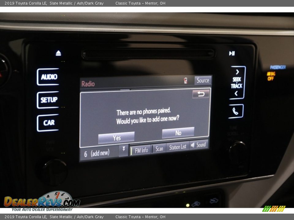 2019 Toyota Corolla LE Slate Metallic / Ash/Dark Gray Photo #11