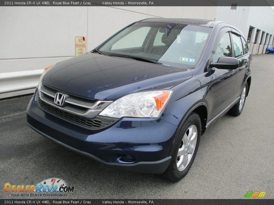 2011 Honda CR-V LX 4WD Royal Blue Pearl / Gray Photo #9